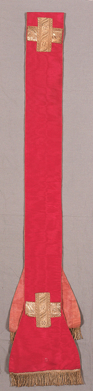 stola, elemento d'insieme - manifattura italiana (seconda metà sec. XIX)