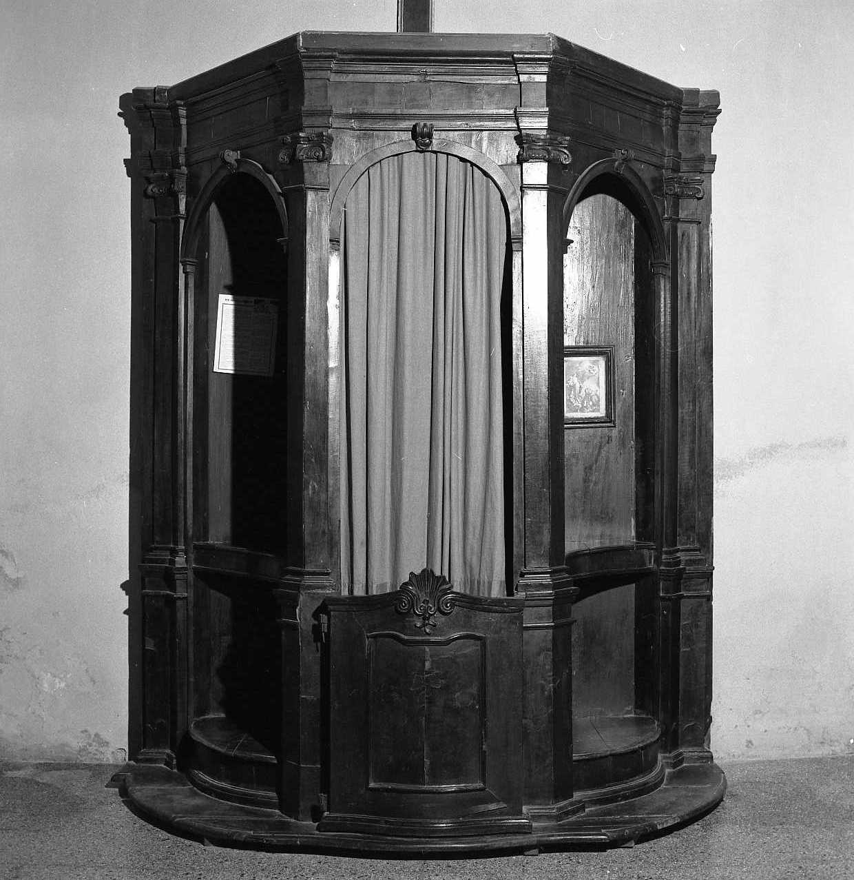confessionale, serie - bottega emiliano-romagnola (sec. XVII)