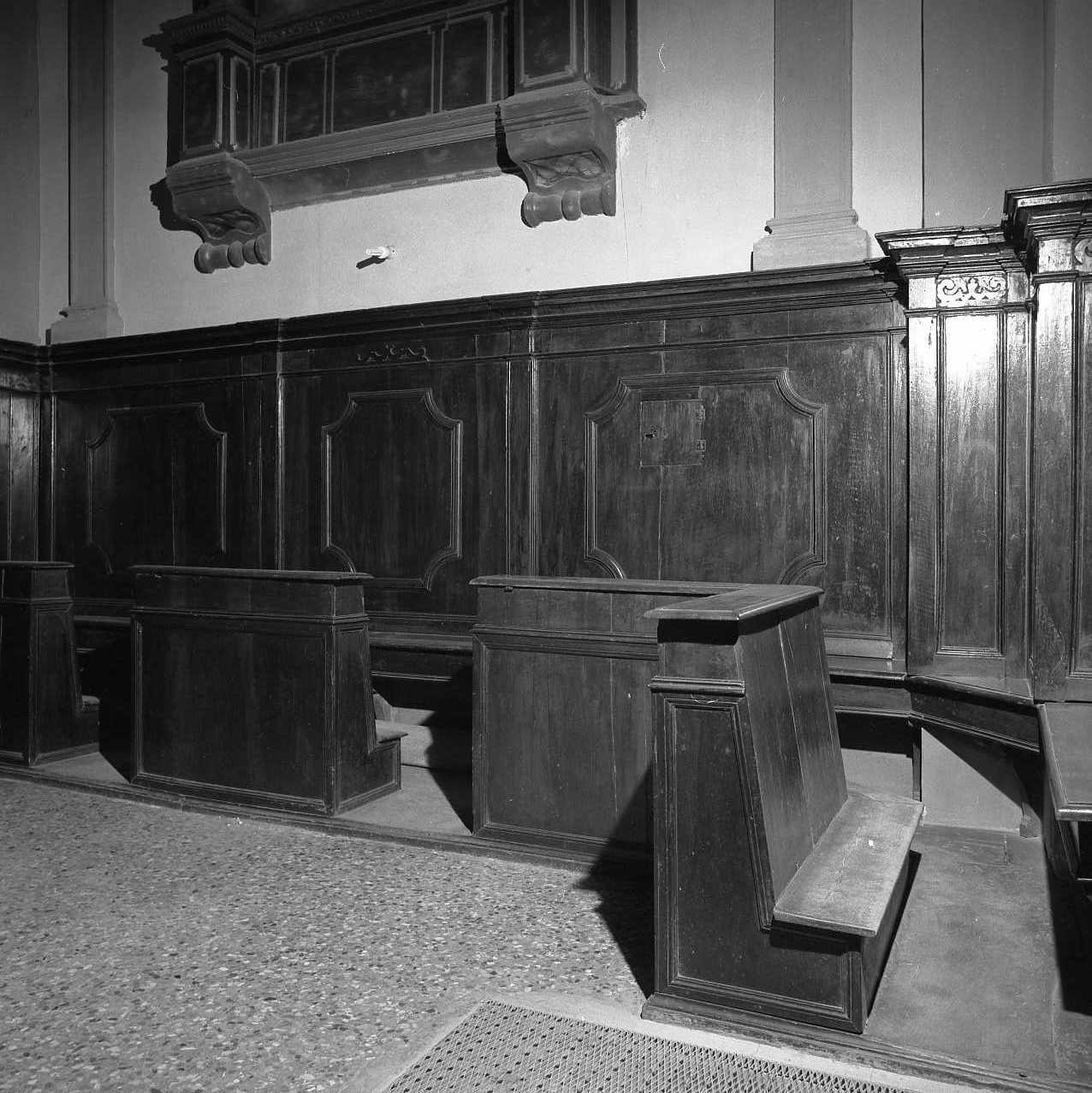 stalli del coro - bottega emiliano-romagnola (sec. XVIII)