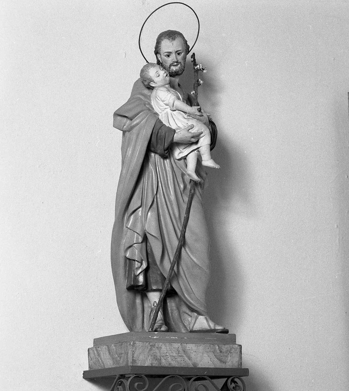 San Giuseppe e Gesù Bambino (scultura) - bottega emiliano-romagnola (inizio sec. XX)