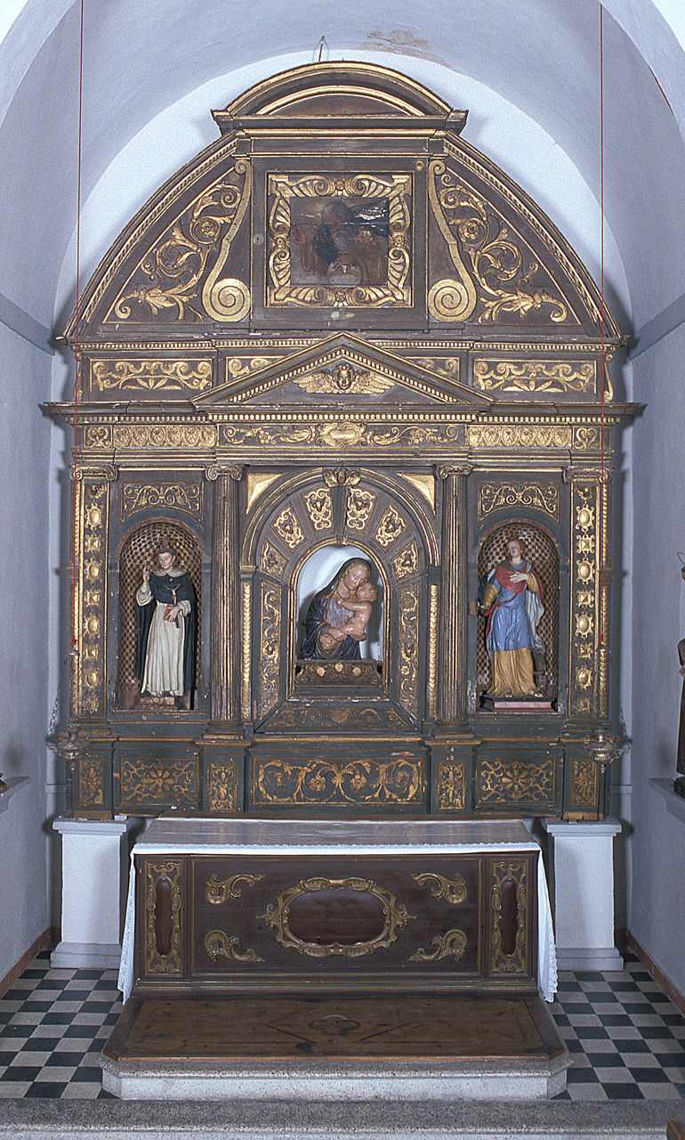 altare, elemento d'insieme - bottega ferrarese (primo quarto sec. XVII)
