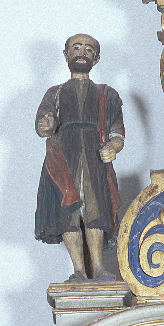 Santo (scultura, coppia) - bottega ferrarese (metà sec. XVII)
