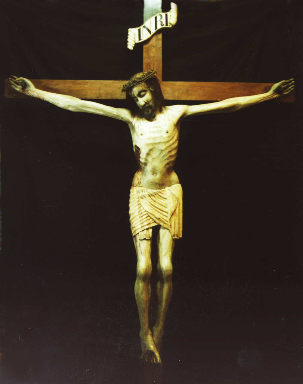 Cristo crocifisso (scultura, elemento d'insieme) - bottega ferrarese (fine/inizio secc. XV/ XVI)