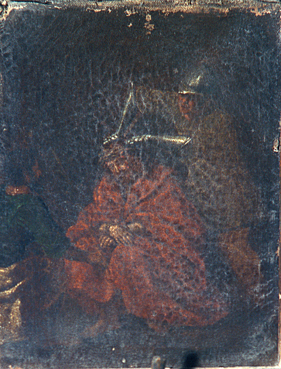 Cristo coronato di spine (dipinto, elemento d'insieme) di Scarsella Ippolito detto Scarsellino (fine sec. XVI)