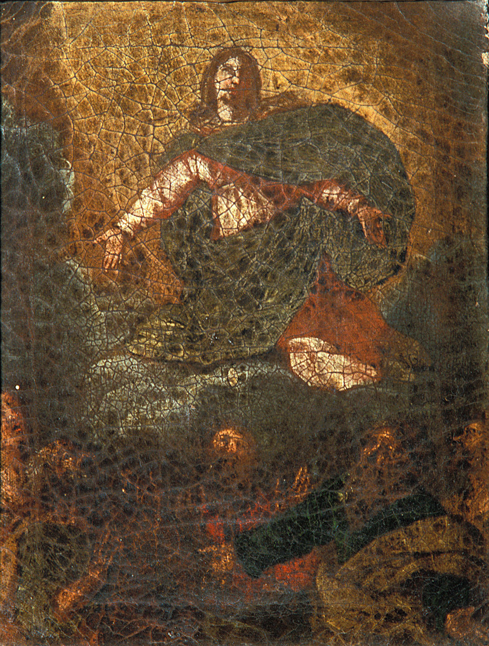 assunzione della Madonna (dipinto, elemento d'insieme) di Scarsella Ippolito detto Scarsellino (fine sec. XVI)
