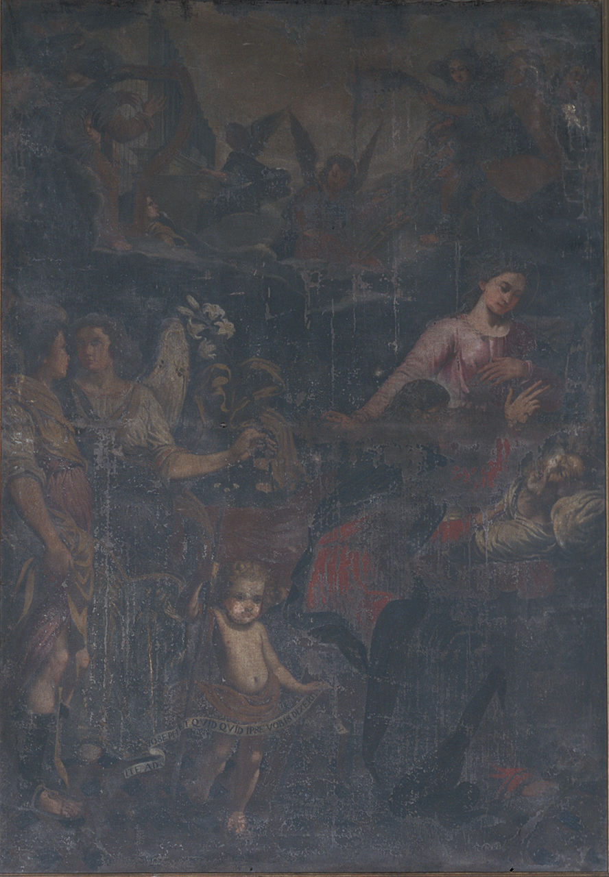 morte di San Giuseppe (dipinto, elemento d'insieme) di Bononi Carlo (cerchia) (primo quarto sec. XVII)