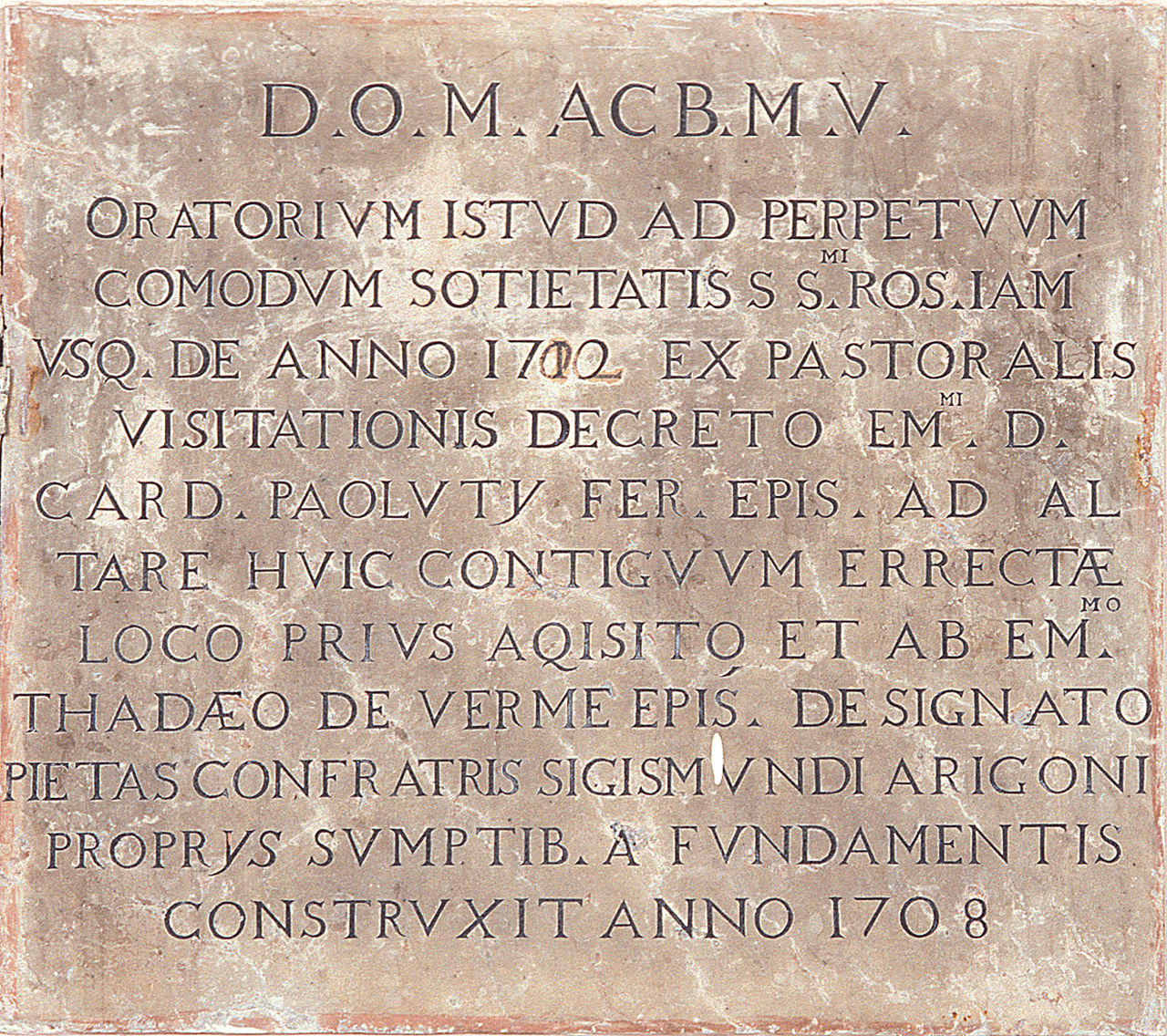 lapide, coppia - bottega ferrarese (sec. XVIII)