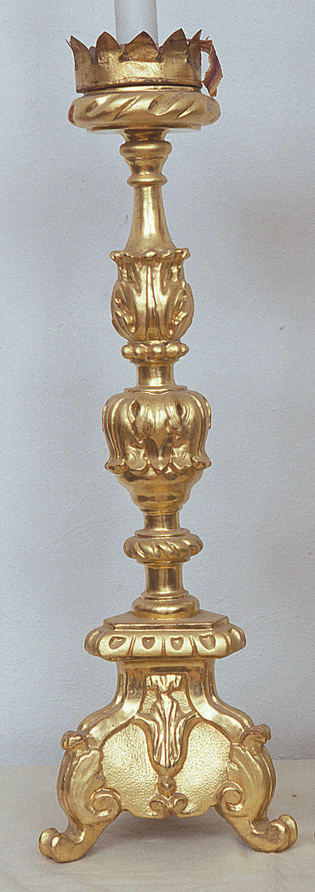 candeliere, serie - bottega ferrarese (seconda metà sec. XVIII)