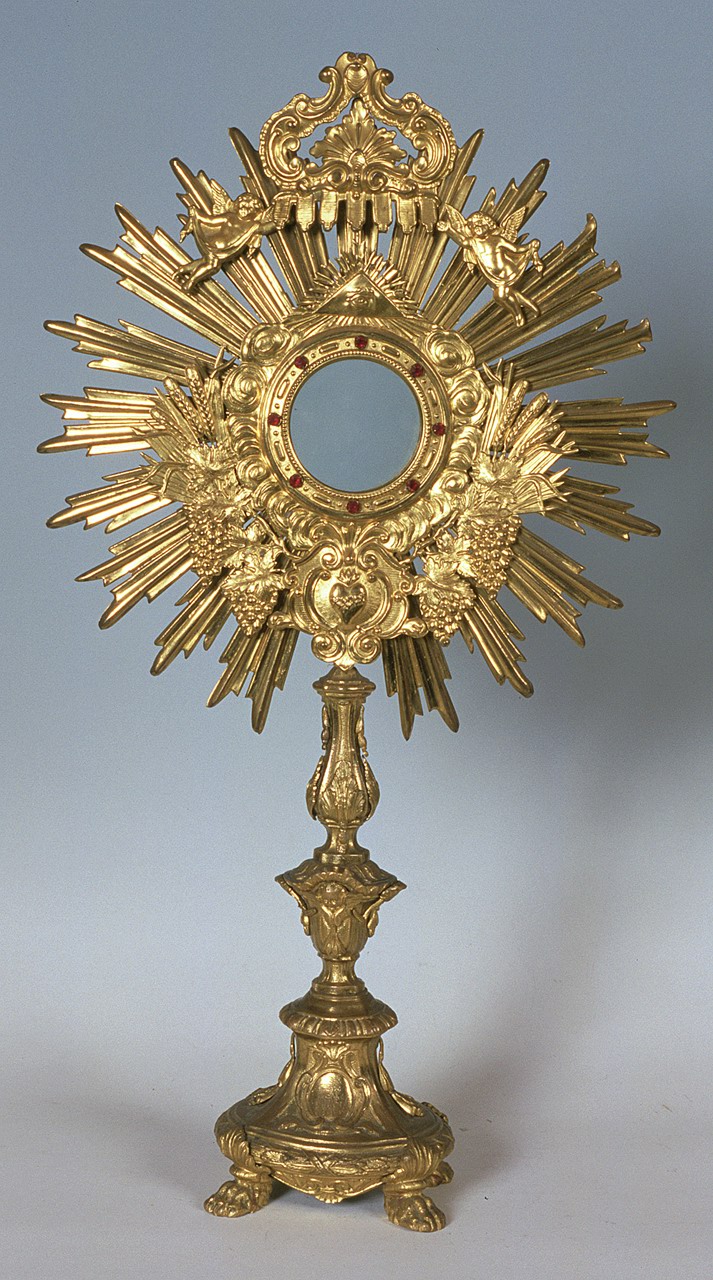 ostensorio - a raggiera - produzione italiana (secc. XIX/ XX)