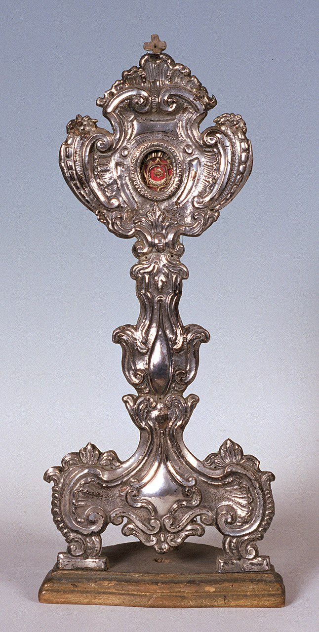 reliquiario - a ostensorio - manifattura ferrarese (sec. XVIII)