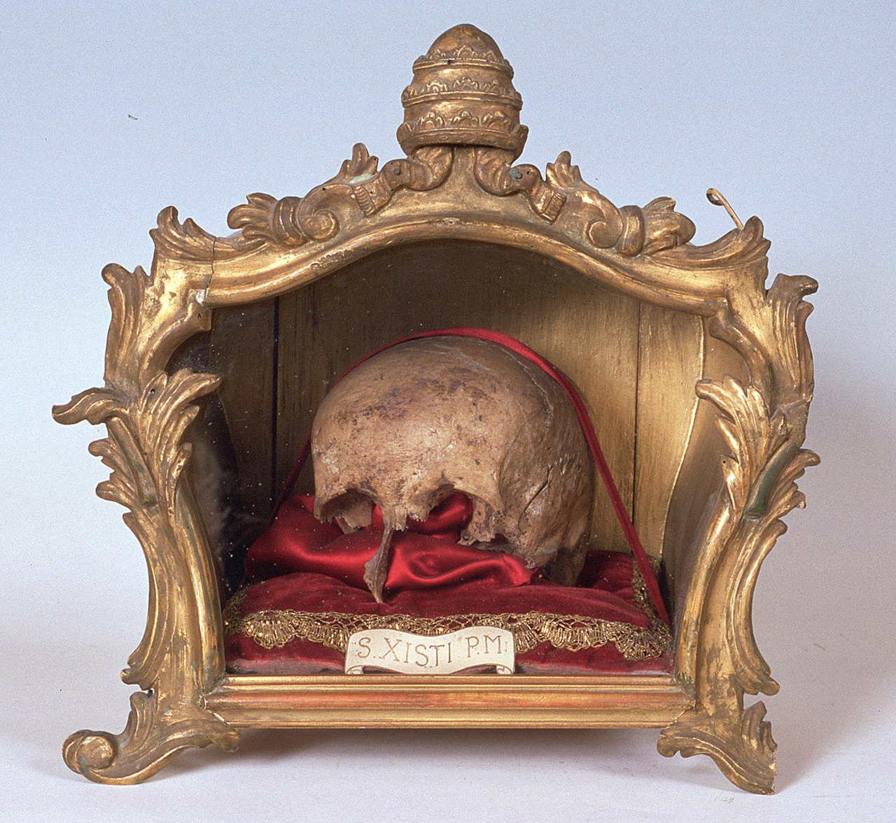 reliquiario a teca - a urna - manifattura ferrarese (sec. XIX)