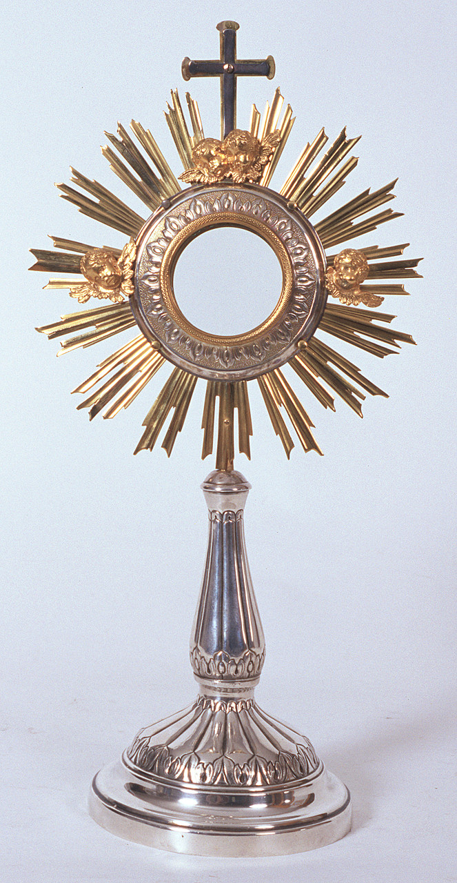 ostensorio - a raggiera - produzione italiana (secc. XIX/ XX)