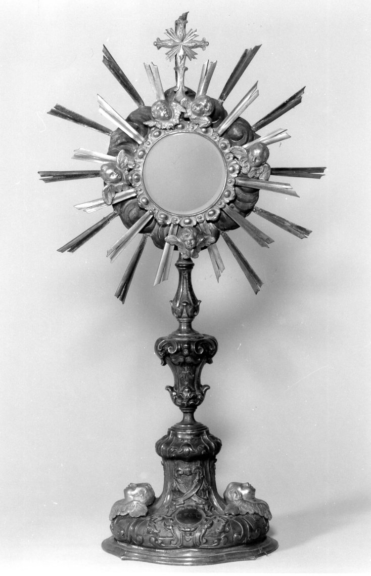 ostensorio - a raggiera - bottega italiana (sec. XVIII)