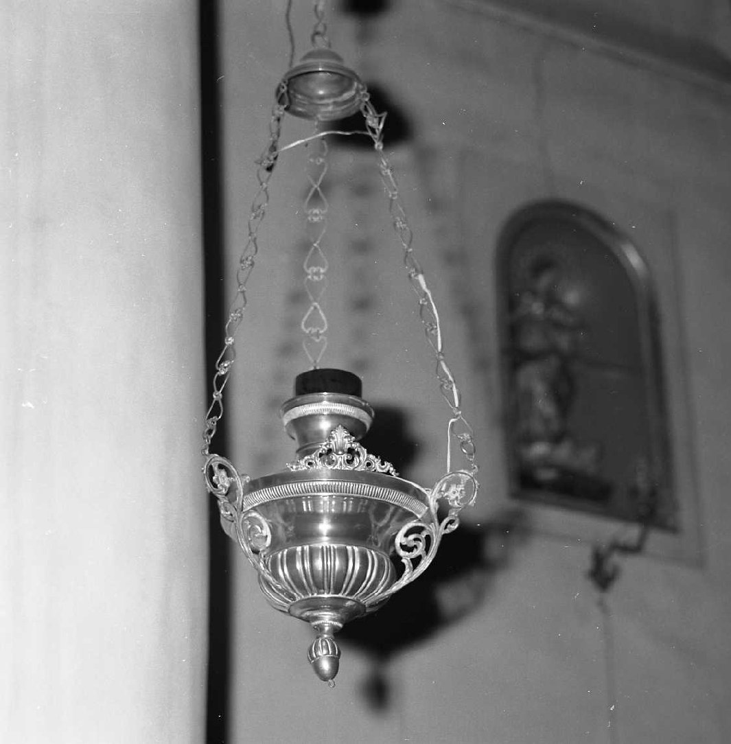 lampada pensile - bottega emiliana (sec. XX)