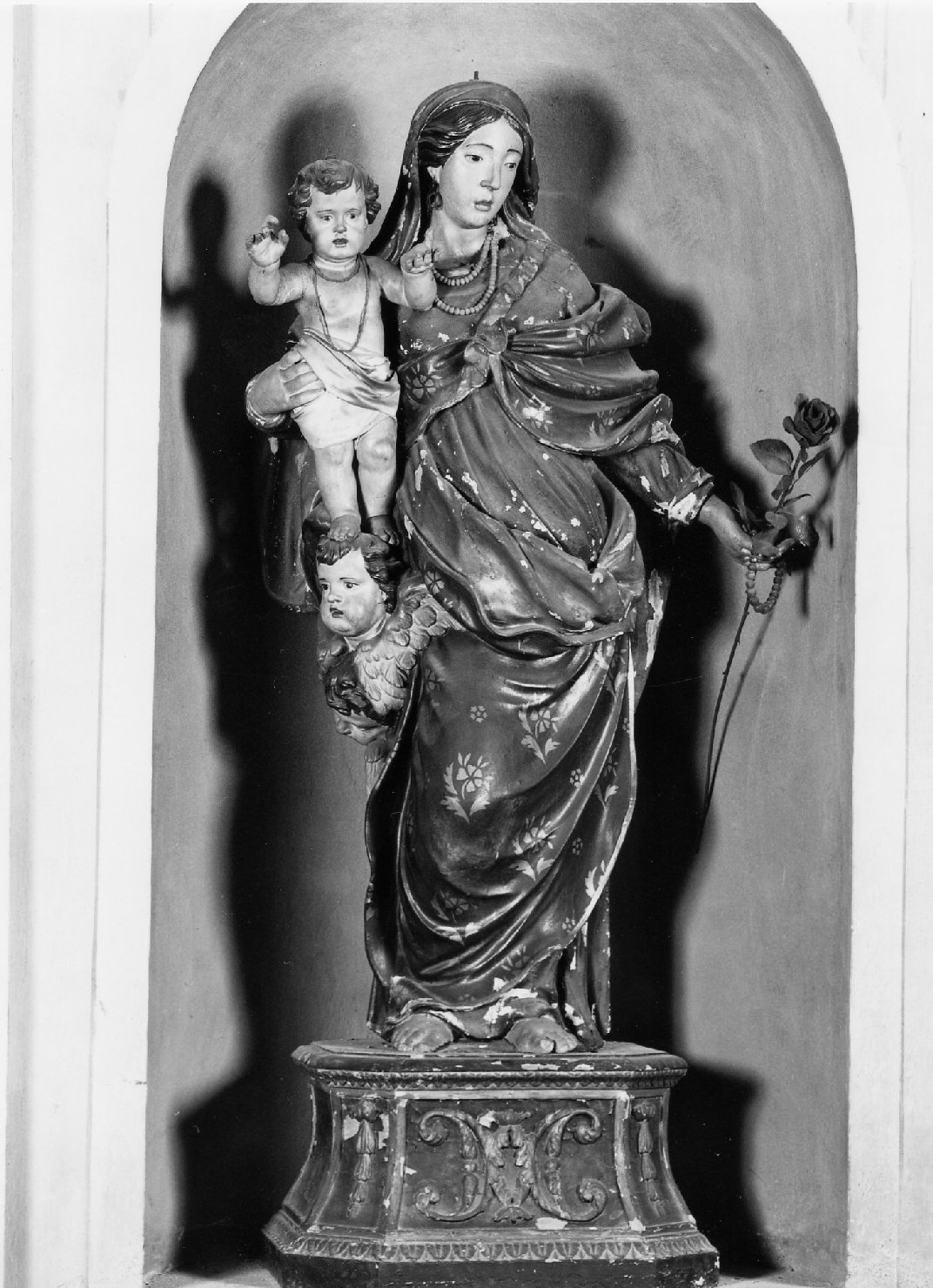 Madonna con Bambino (statua) di Filicori Giovanni (attribuito) (sec. XIX)