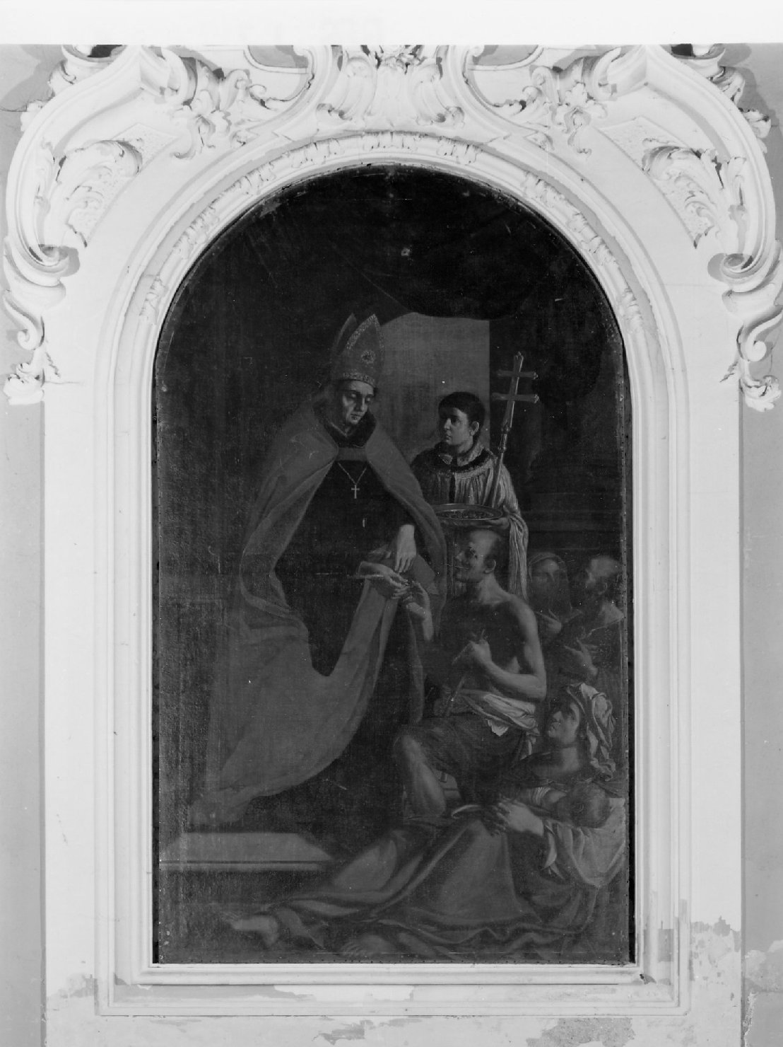 San Tommaso da Villanova (dipinto, elemento d'insieme) di Comarini Antonio (sec. XVII)