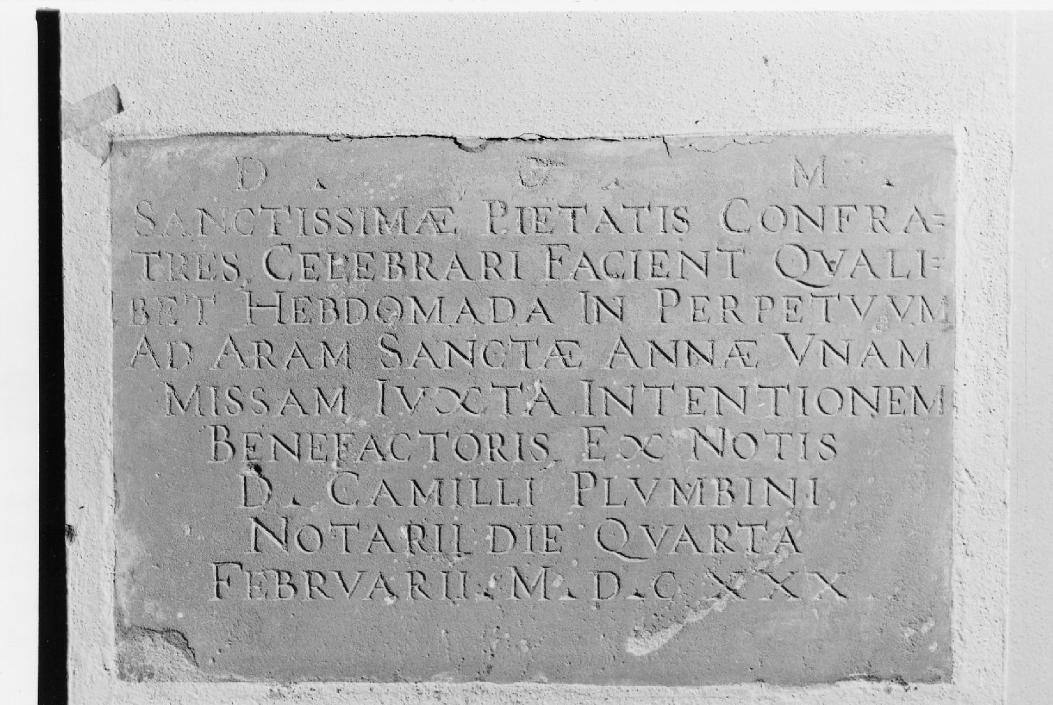 lapide - manifattura emiliana (sec. XVII)