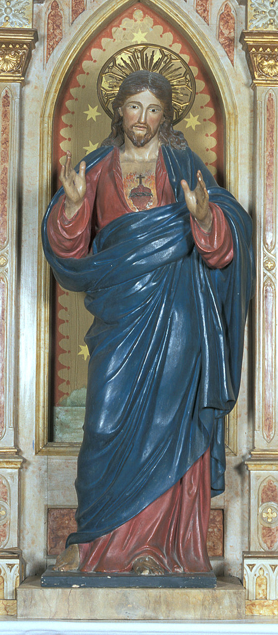 Sacro Cuore di Gesù (statua, opera isolata) - ambito faentino (sec. XX)