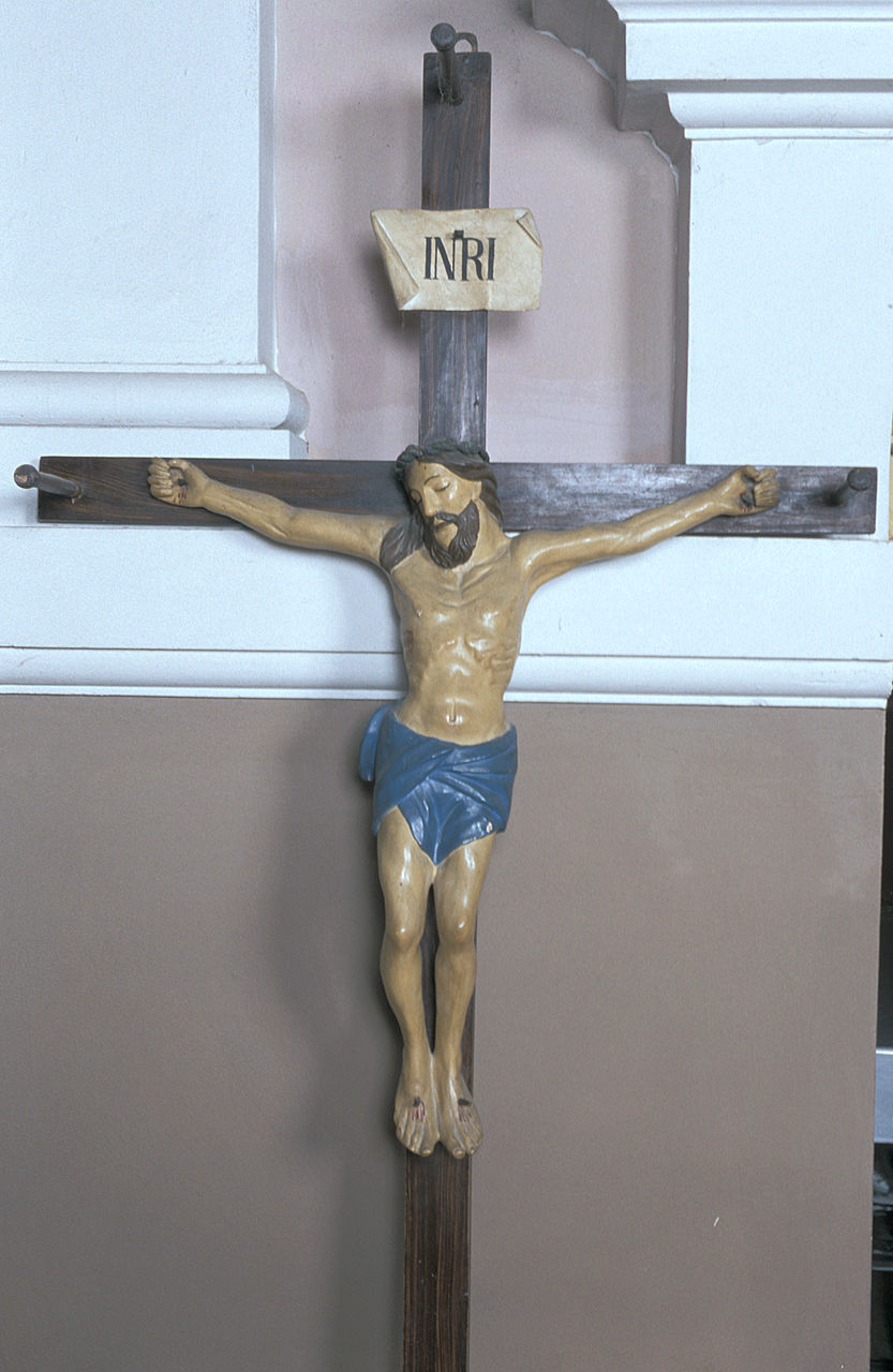 croce processionale, opera isolata - ambito ferrarese (sec. XIX)