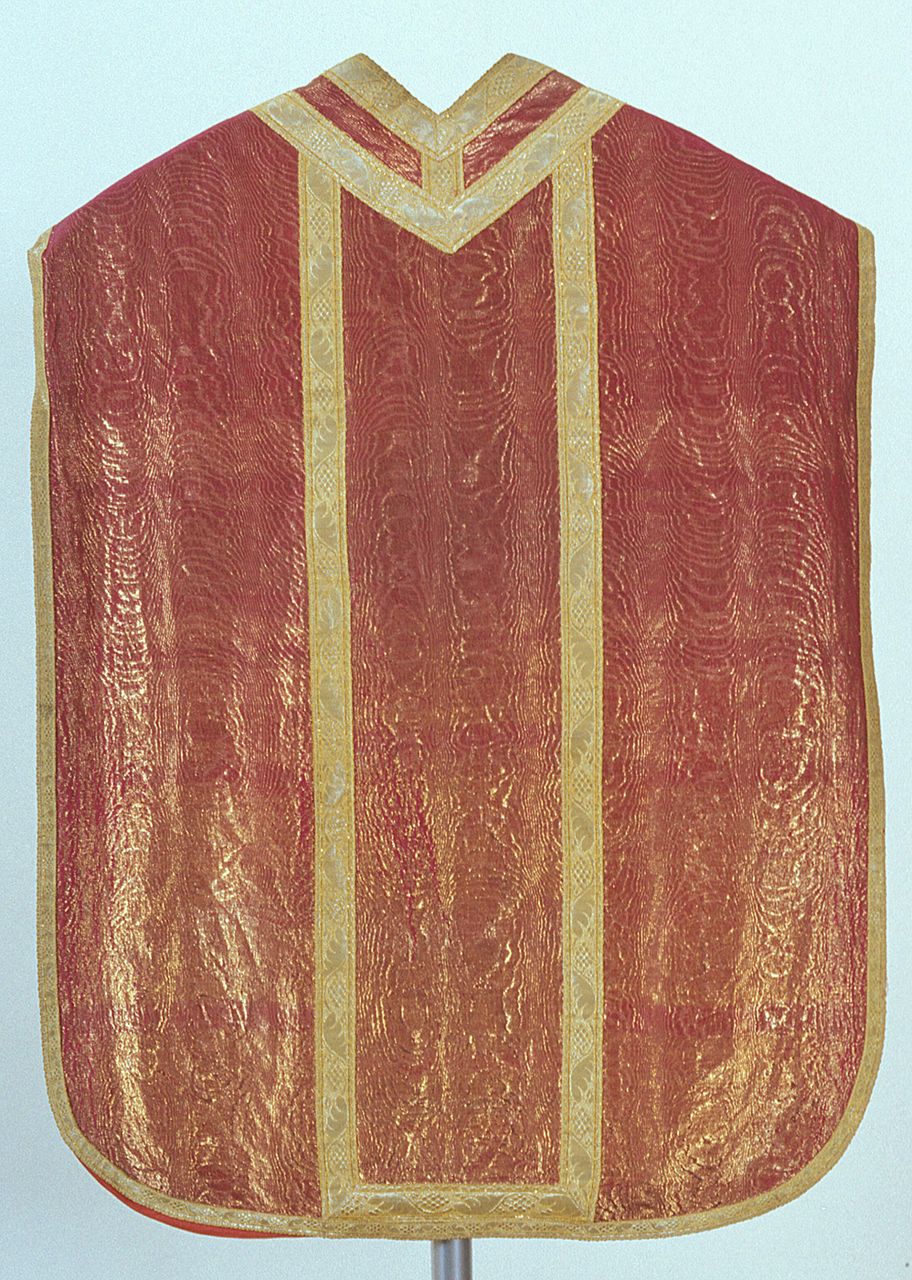 pianeta, elemento d'insieme - manifattura ferrarese (seconda metà sec. XIX)