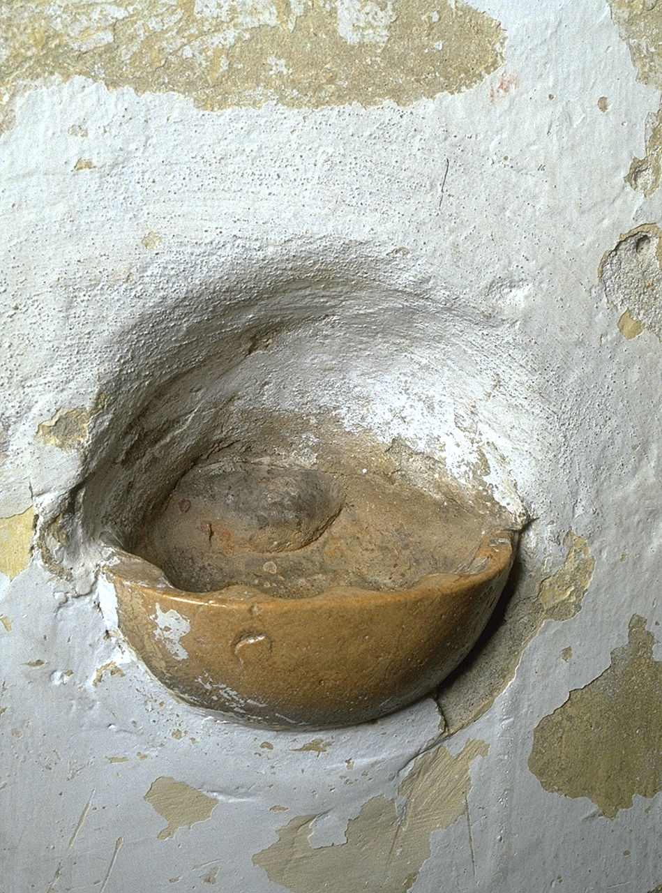 acquasantiera, opera isolata - ambito ferrarese (ultimo quarto sec. XVIII)