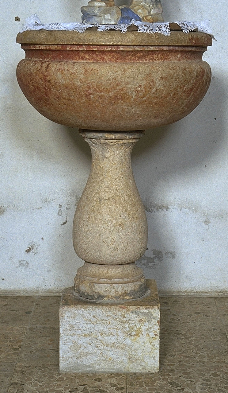 fonte battesimale, opera isolata - ambito ferrarese (ultimo quarto sec. XVIII)