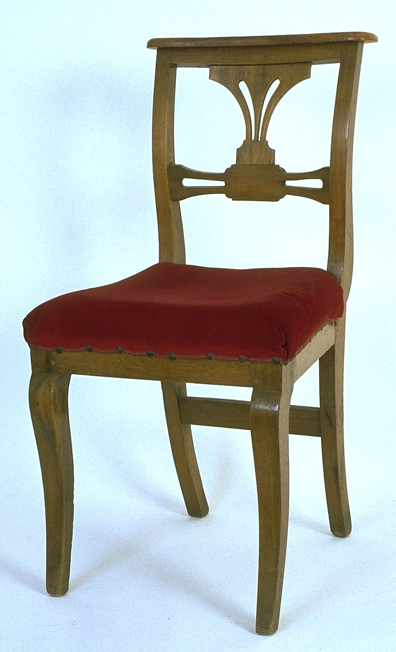 sedia, opera isolata - ambito ferrarese (sec. XIX)