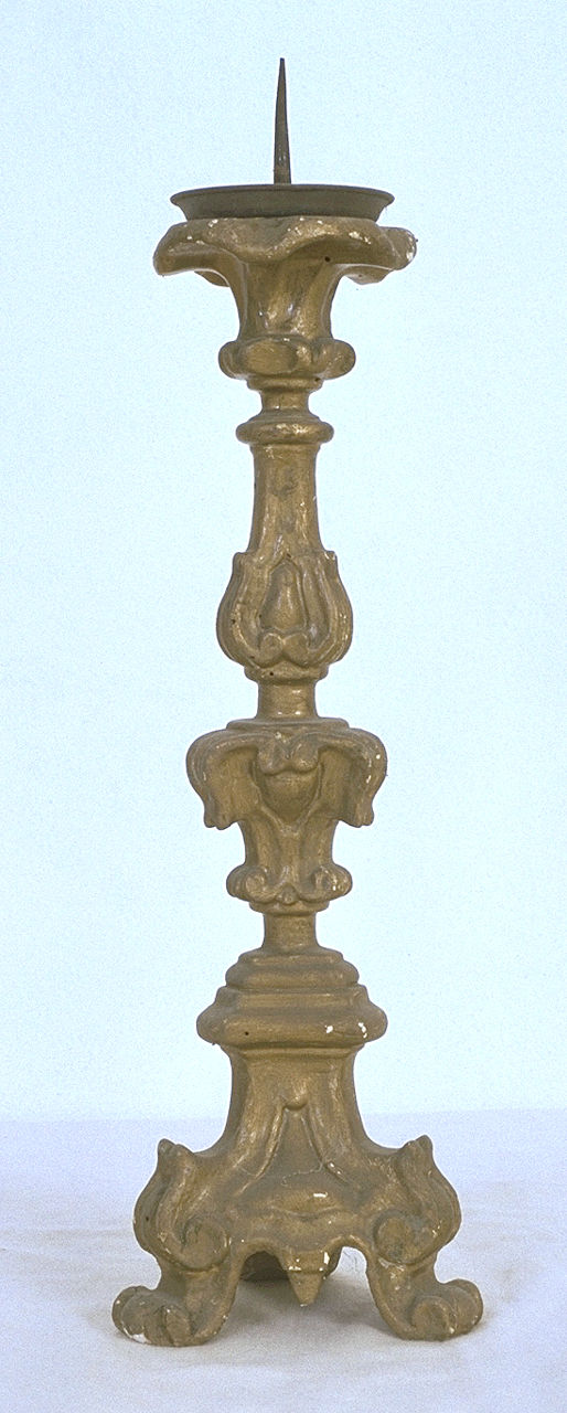 candeliere, opera isolata - ambito ferrarese (sec. XVIII)