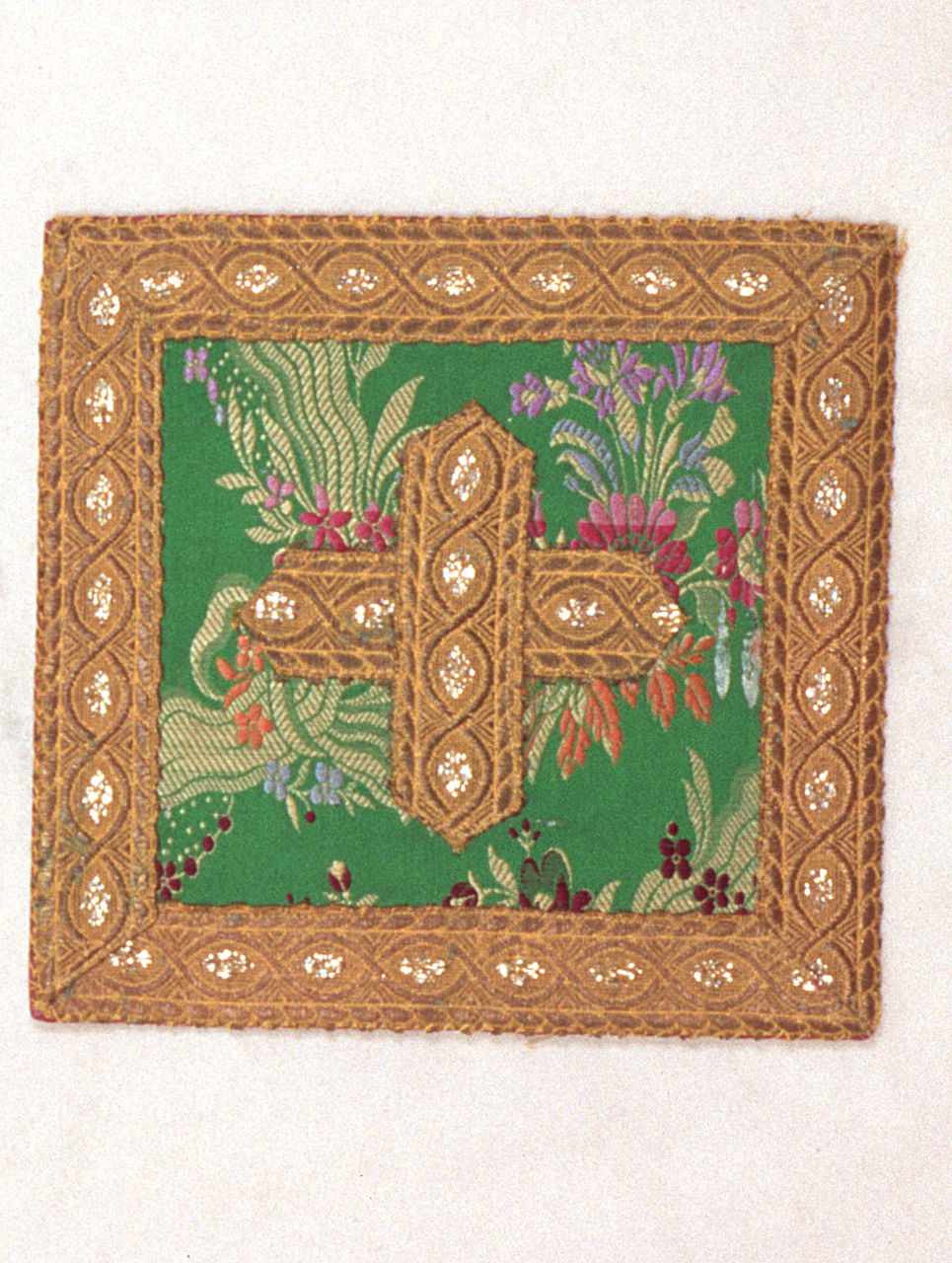 borsa del corporale, elemento d'insieme - manifattura ferrarese (seconda metà sec. XVIII)