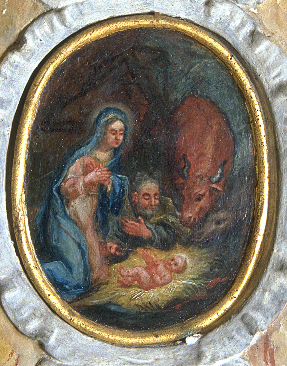 Natività di Gesù (dipinto, elemento d'insieme) - ambito ferrarese (ultimo quarto sec. XVIII)