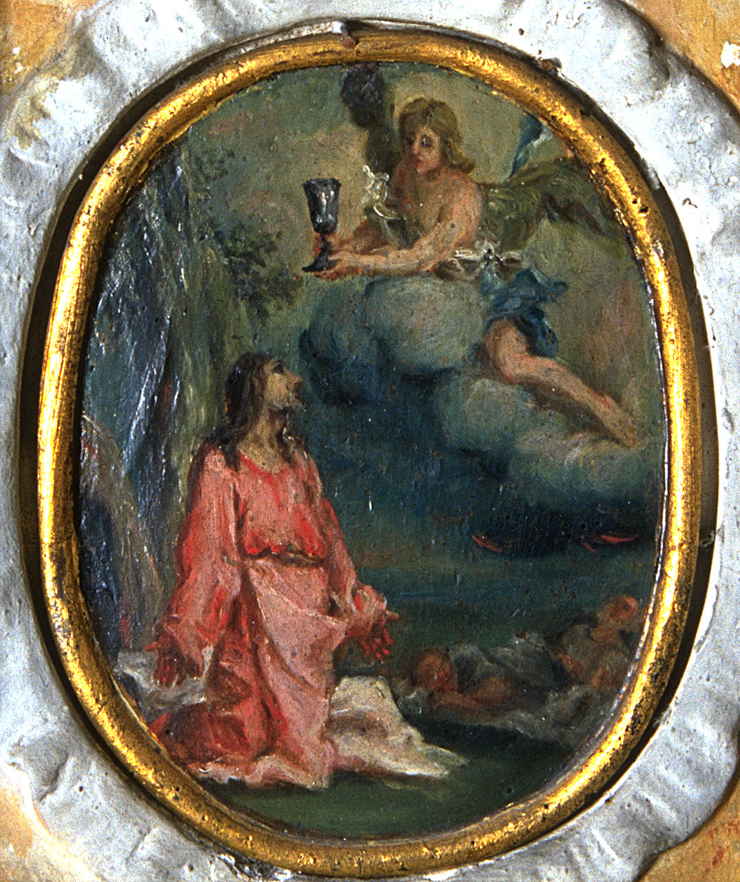 Discesa dello Spirito Santo sugli apostoli e la Madonna raccolti in preghiera (Pentecoste) (dipinto, elemento d'insieme) - ambito ferrarese (ultimo quarto sec. XVIII)