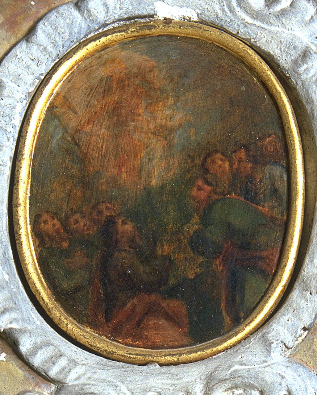 Gesù Cristo caricato della Croce (dipinto, elemento d'insieme) - ambito ferrarese (ultimo quarto sec. XVIII)