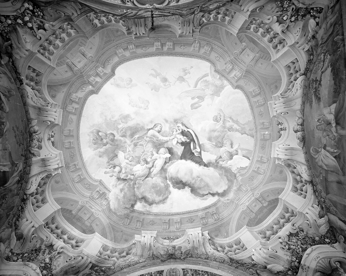 Storie di Santa Francesca Romana (dipinto, ciclo) di Pizzoli Gioacchino (sec. XVIII)