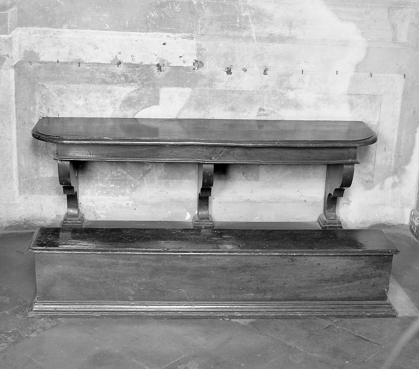 inginocchiatoio, serie - manifattura emiliana (sec. XVII)