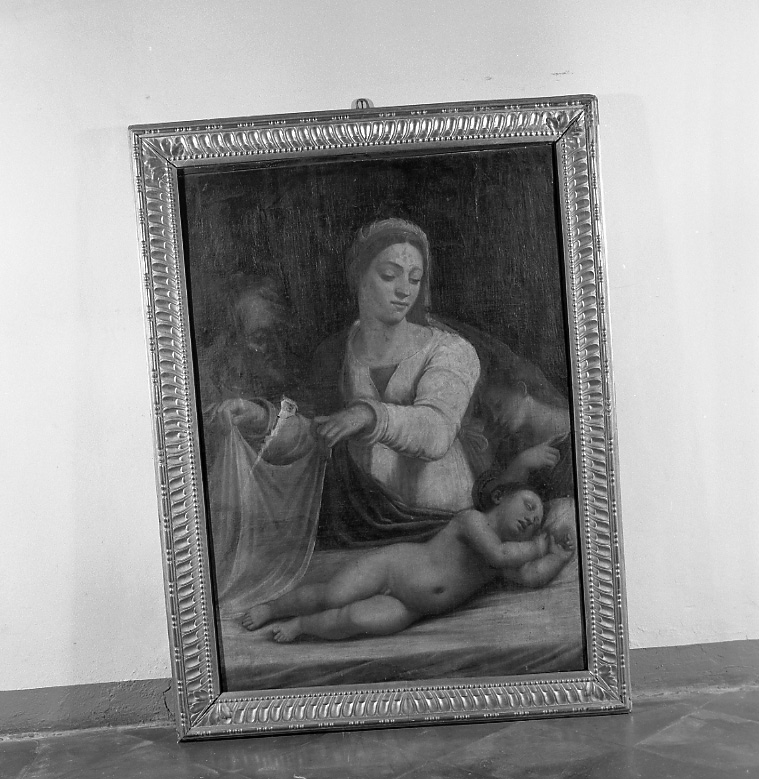 Sacra famiglia (dipinto) di Carracci Annibale (scuola) (fine sec. XVI)