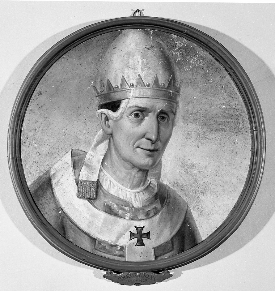 Ritratto di papa Gregorio XV (dipinto) di Besteghi Andrea (sec. XIX)