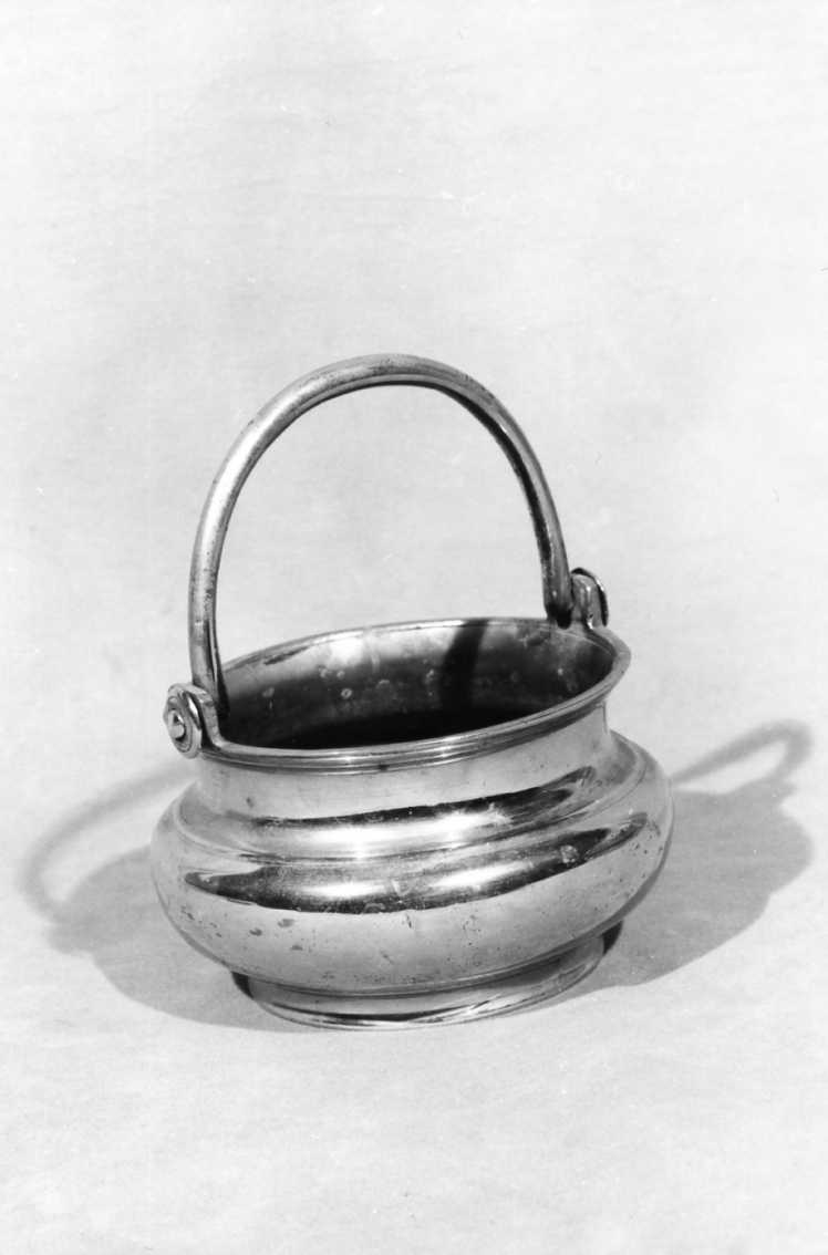 secchiello per l'acqua benedetta - produzione bolognese (primo quarto sec. XX)