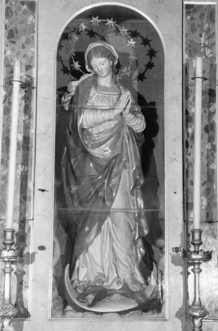 Madonna Immacolata (statua) di Ballanti Giovanni Battista detto Graziani (sec. XIX)