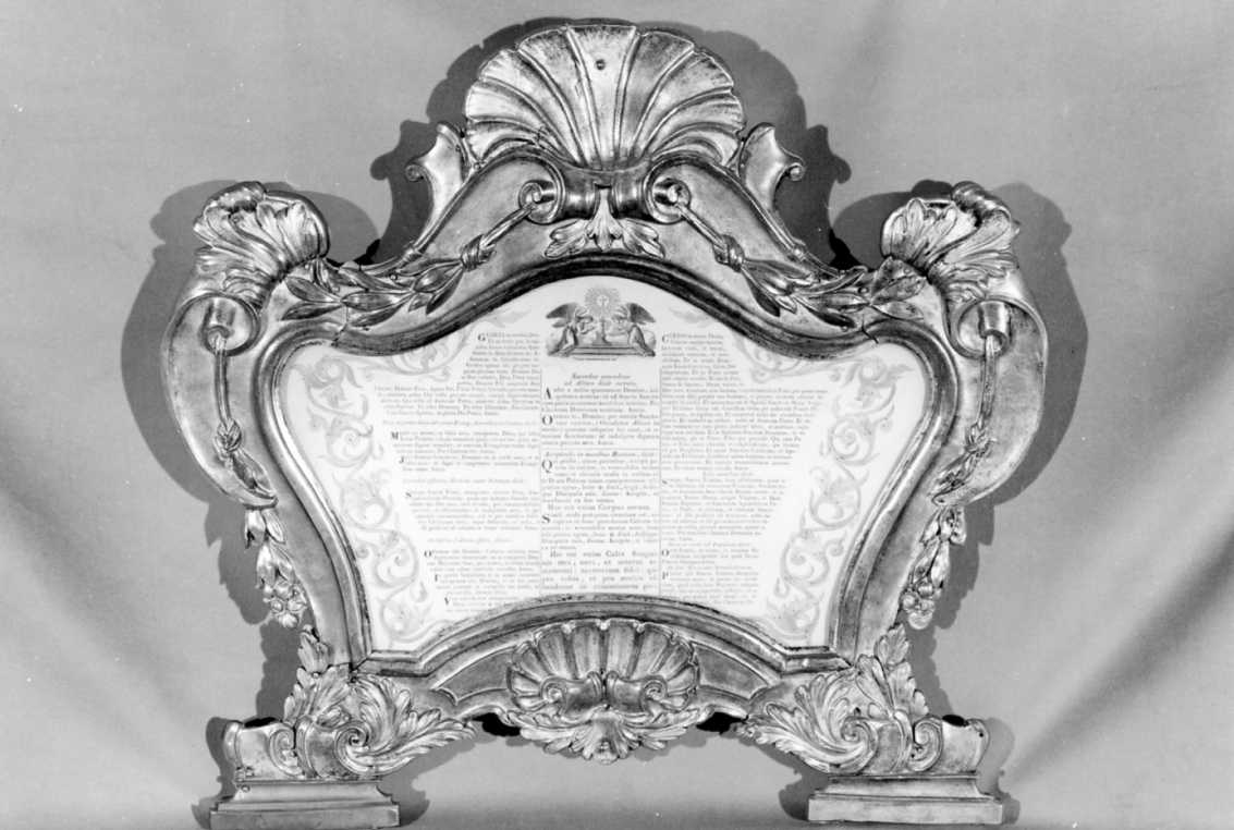 cartagloria - produzione bolognese (sec. XVIII)