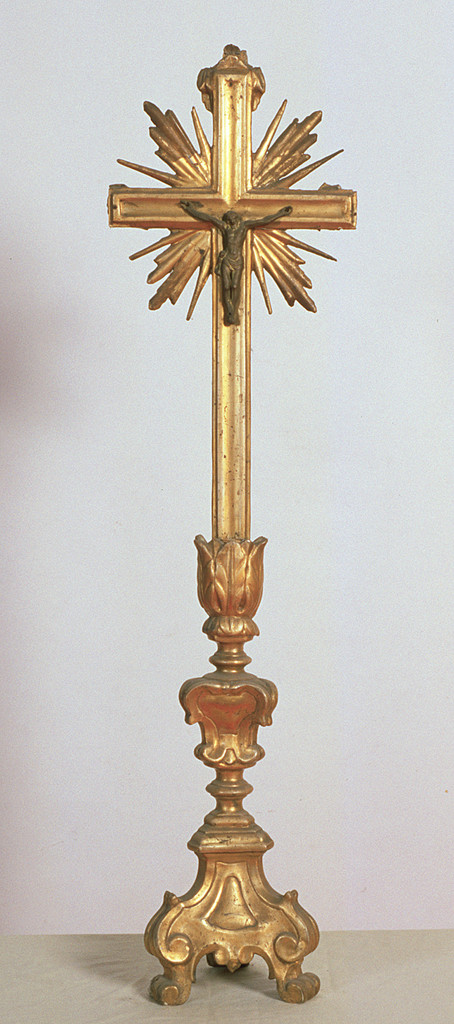 croce d'altare, opera isolata - ambito ferrarese (fine sec. XVIII)
