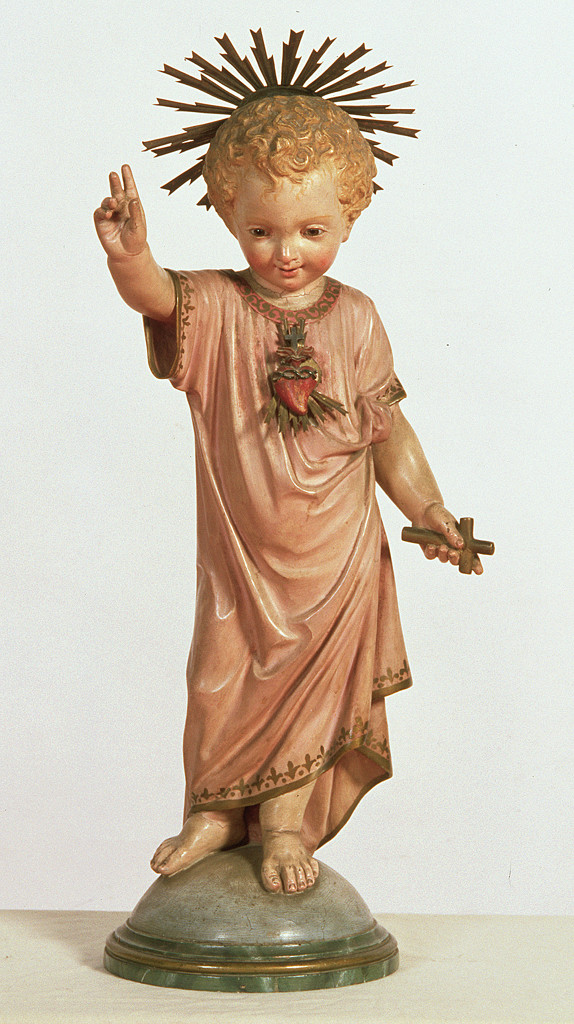 Gesù Bambino (statua, opera isolata) - ambito emiliano (seconda metà sec. XIX)