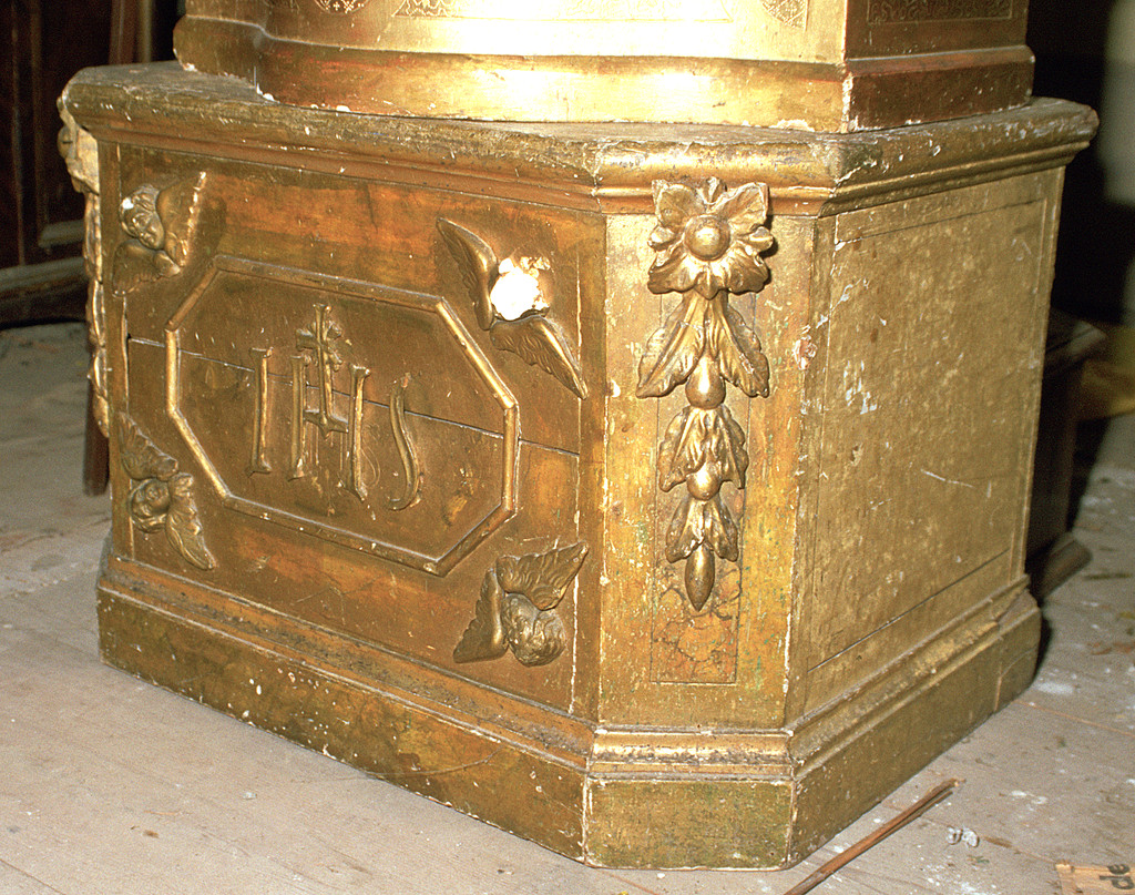 piedistallo di statua, opera isolata - ambito ferrarese (seconda metà sec. XIX)