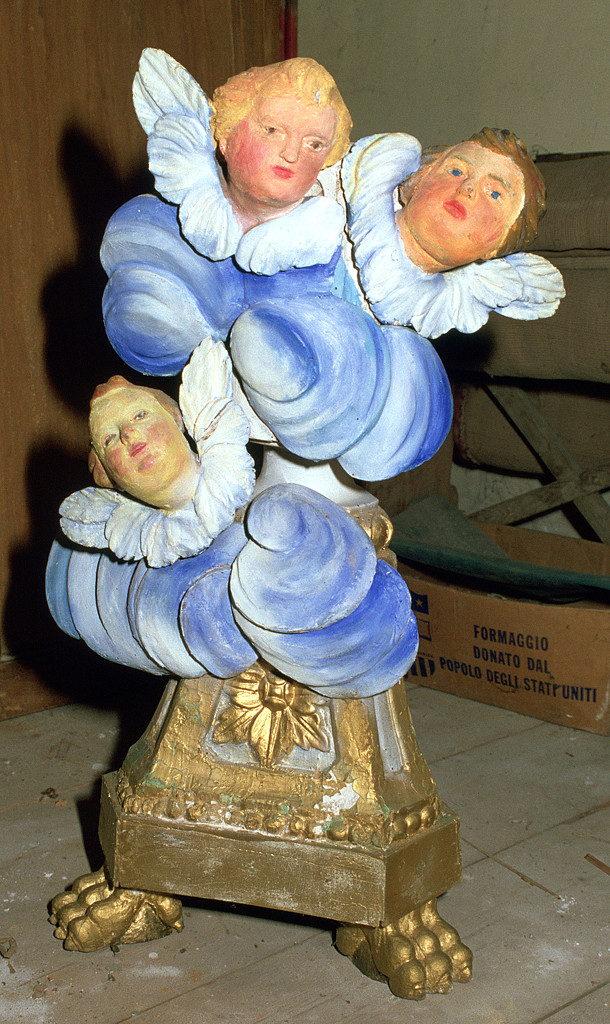 candelabro per il cero pasquale, opera isolata - ambito ferrarese (primo quarto sec. XIX)