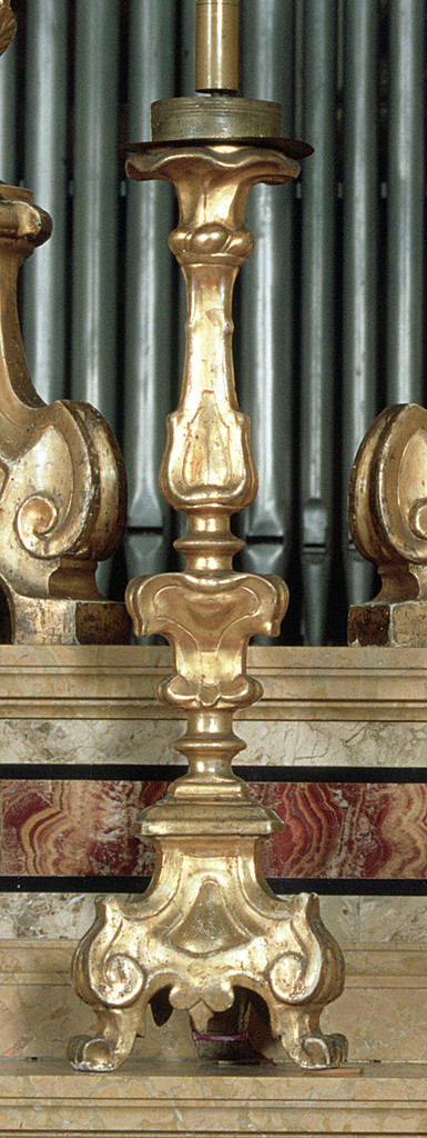 candeliere, serie - ambito ferrarese (metà sec. XVIII)