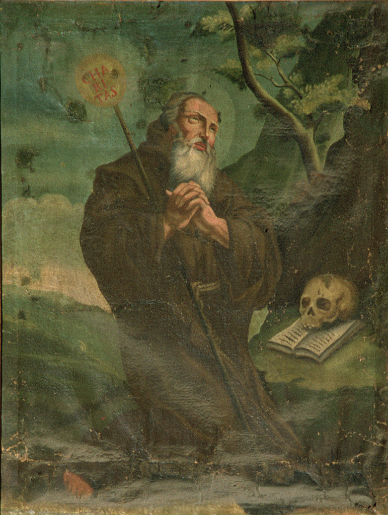 San Francesco di Paola (dipinto, elemento d'insieme) - ambito ferrarese (sec. XIX)