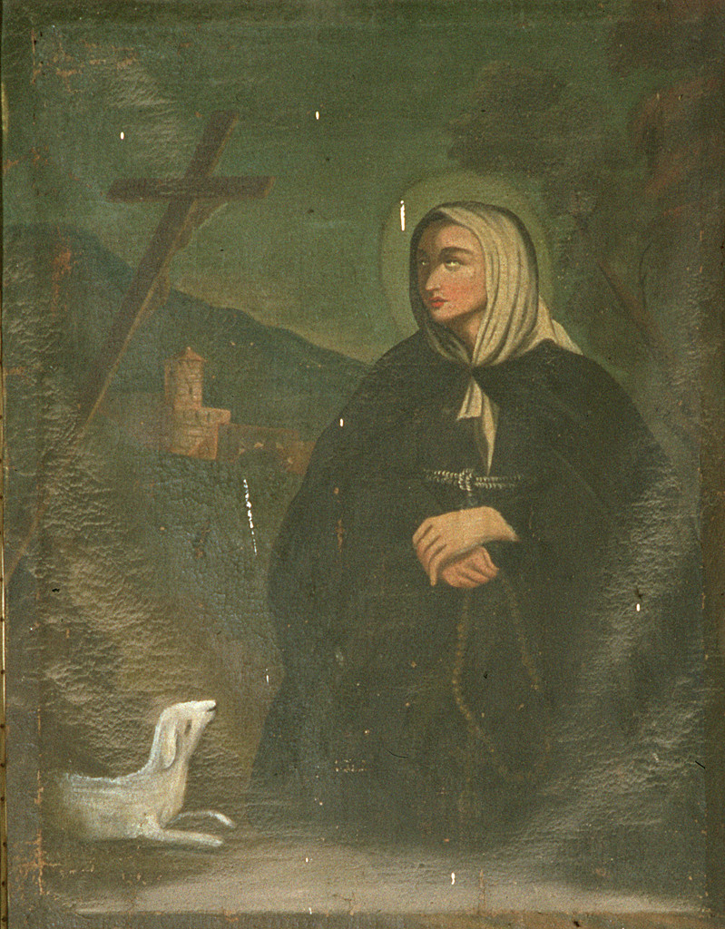 Santa Margherita da Cortona (dipinto, elemento d'insieme) - ambito ferrarese (sec. XIX)