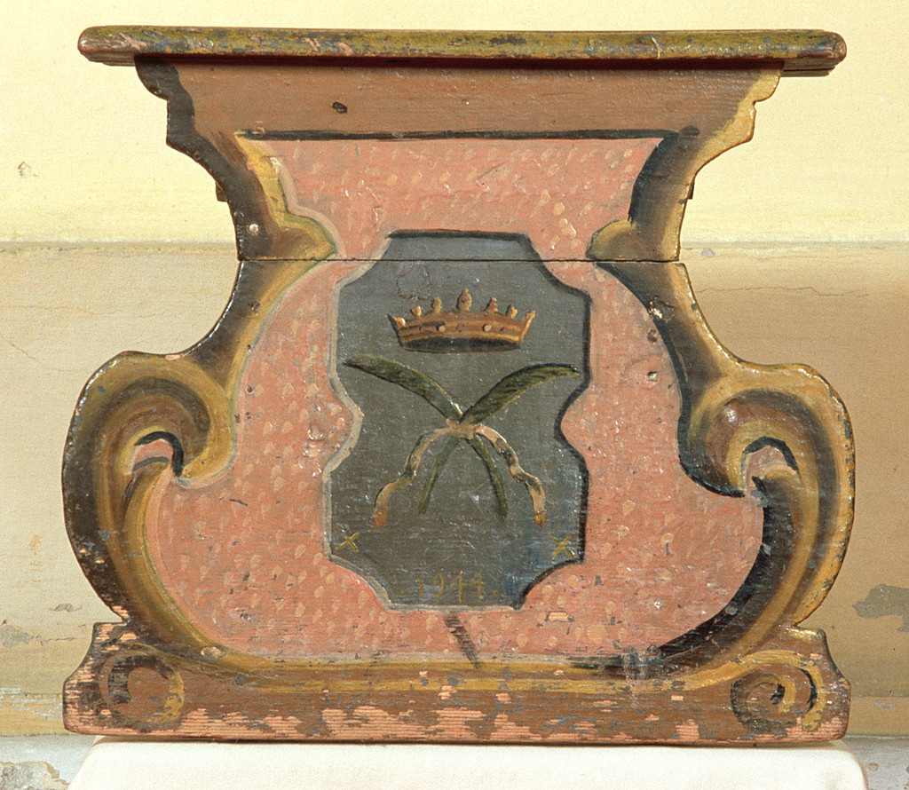 sgabello, serie - ambito ferrarese (sec. XX)