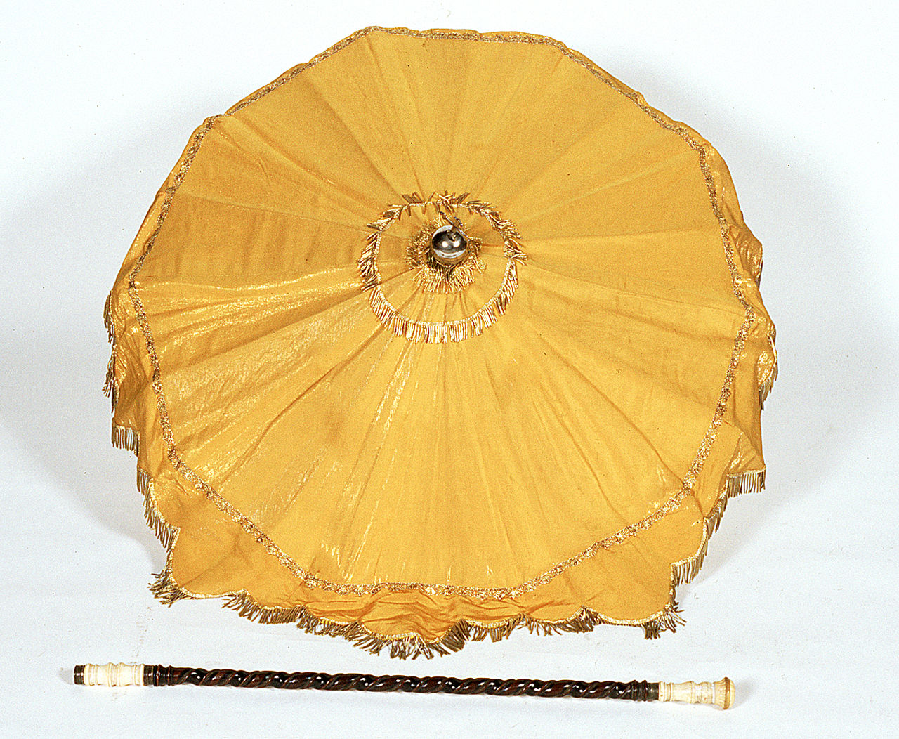 ombrellino processionale, opera isolata - ambito ferrarese (fine, prima metà sec. XVIII, sec. XX)