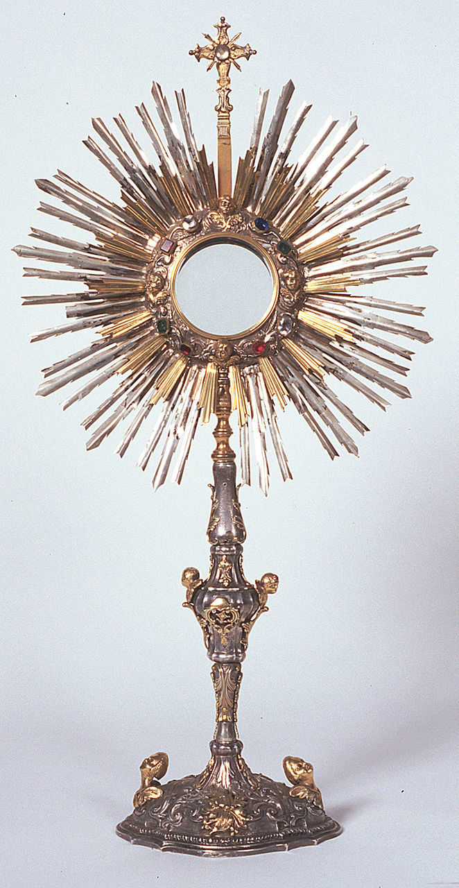 ostensorio, opera isolata - ambito ferrarese (sec. XVIII)