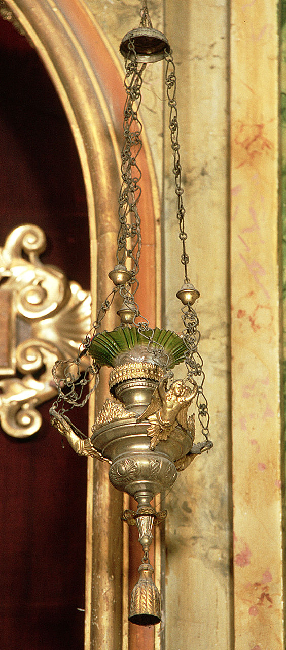 lampada pensile, opera isolata - ambito ferrarese (primo quarto sec. XX)